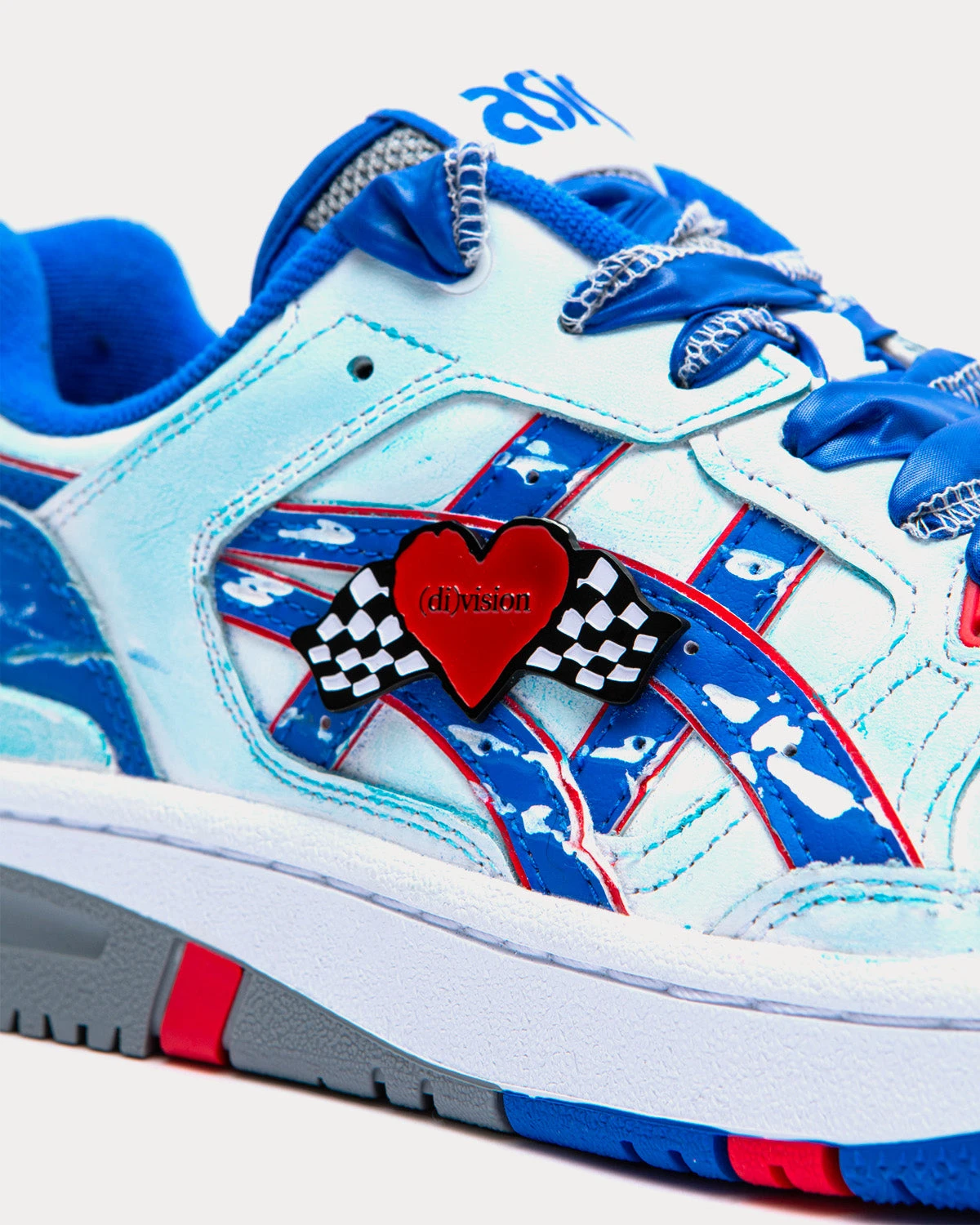 EX89 Baby Blue / Cobolt / White Low Top Sneakers 4 EX89 Baby Blue / Cobolt / White Low Top Sneakers - Image 2