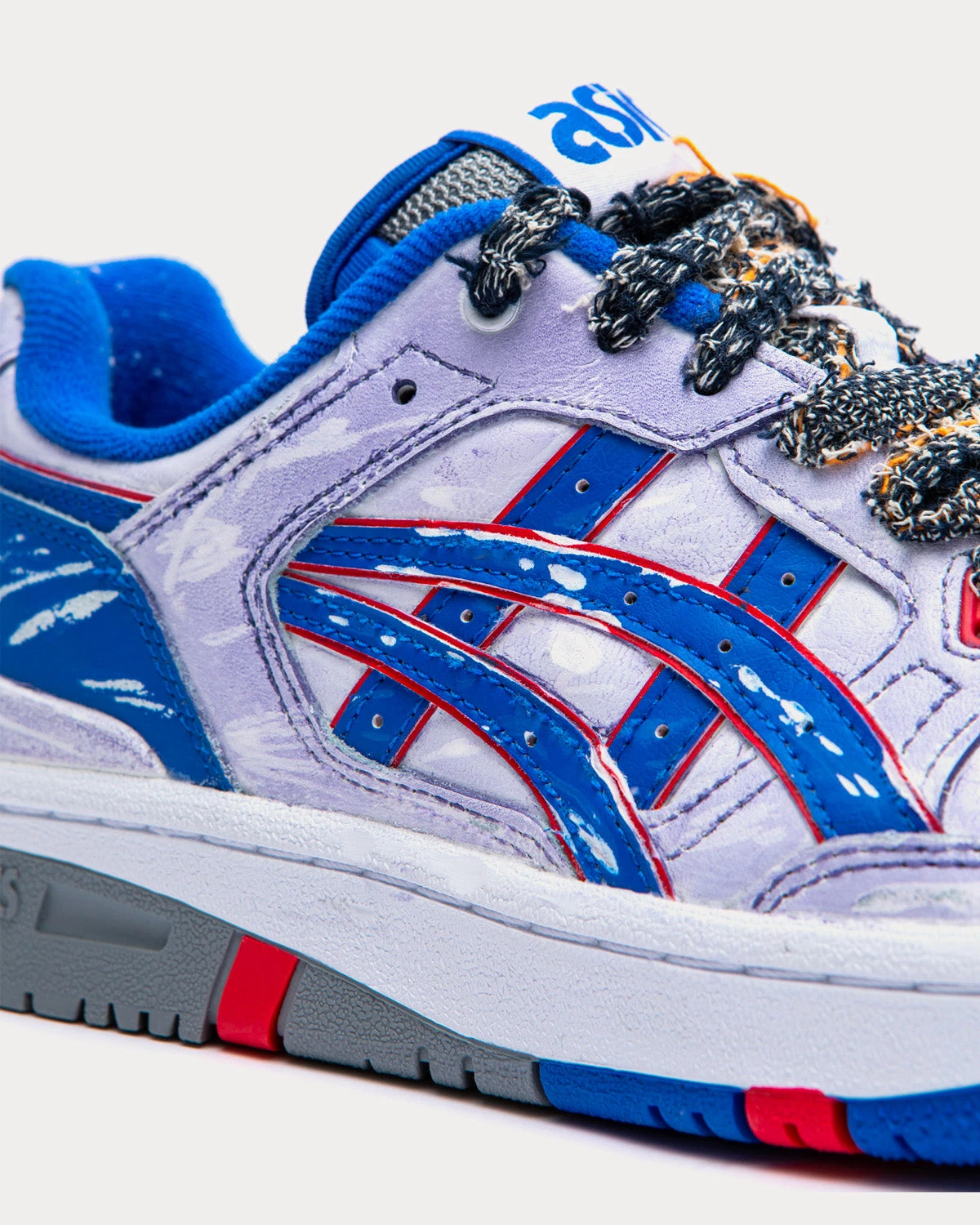 EX89 Purple / Cobolt / White Low Top Sneakers 4 EX89 Purple / Cobolt / White Low Top Sneakers - Image 2