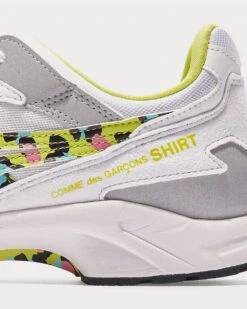 White / Yellow Low Top Sneakers 9 White / Yellow Low Top Sneakers -Asics COMMEDESGARCONSSHIRTXASICSwhitelowtopsneakers 4