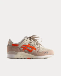 Gel Lyte III Remastered 'Super Orange' Pumice Stone / Orange Tiger Low Top Sneakers