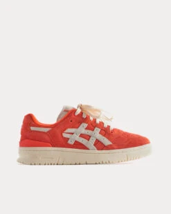 Ex89 Suede Orange Low Top Sneakers