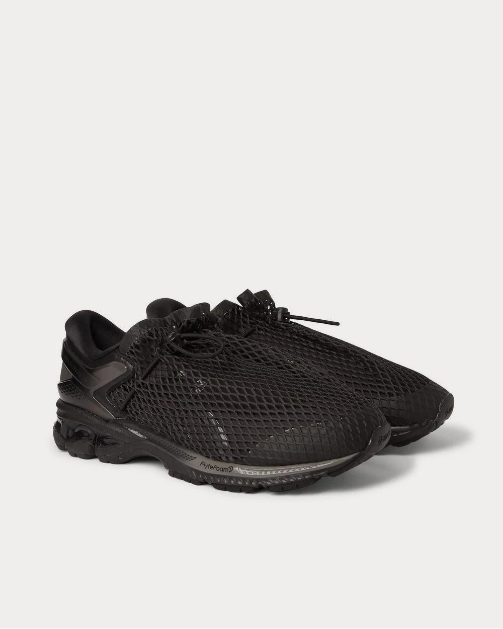 GEL-Kayano 26 Mesh-Panelled Rubber And Leather Black Low Top Sneakers 4 GEL-Kayano 26 Mesh-Panelled Rubber And Leather Black Low Top Sneakers - Image 2